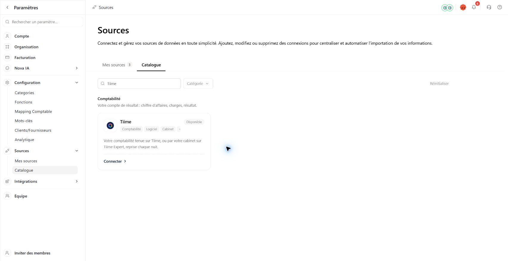 Retrouver Tiime dans le catalogue